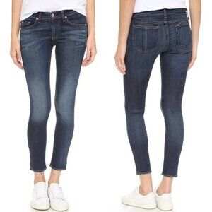 Rag & Bone Mid-Rise Slim Fit Capri Jeans In Orson Size 25